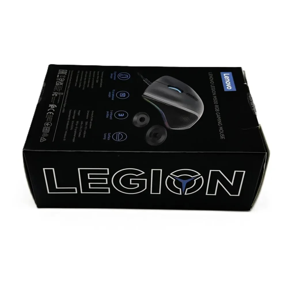 Lenovo Legion M500 RGB Wired USB Gaming Mouse - Black